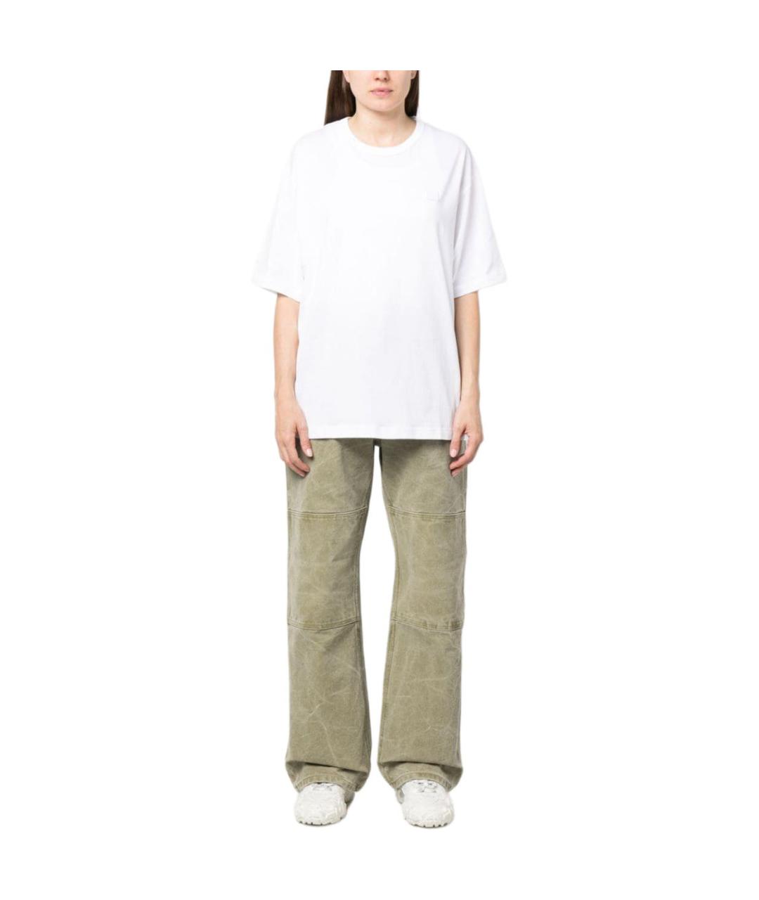 ACNE STUDIOS Белая хлопковая футболка, фото 3