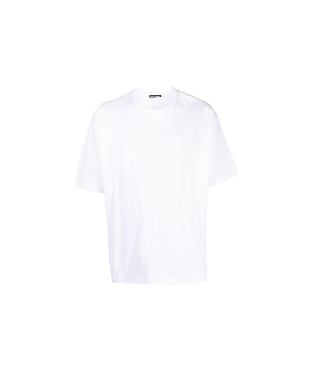ACNE STUDIOS Белая хлопковая футболка, фото 1