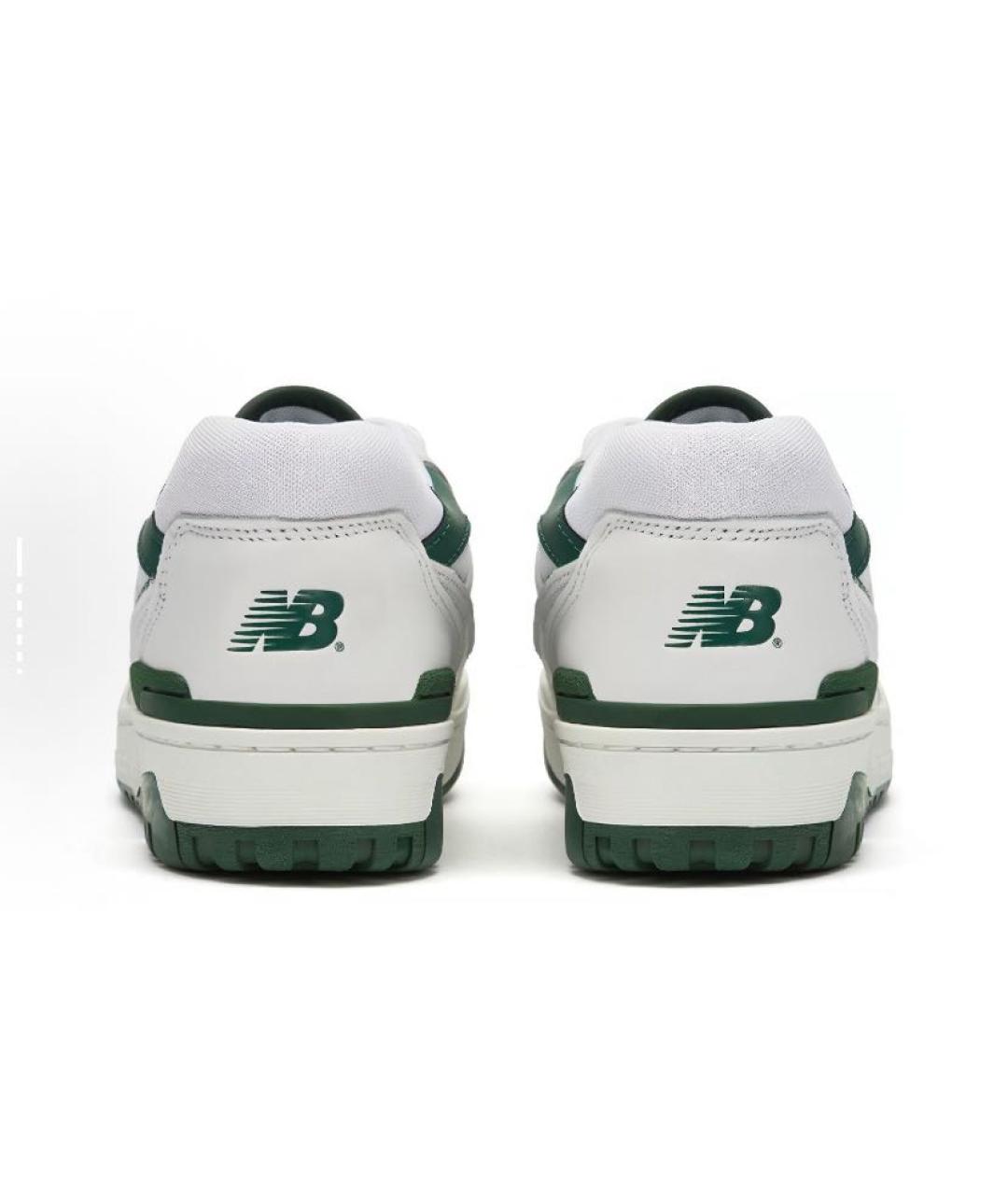 NEW BALANCE Зеленые кожаные слипоны, фото 4