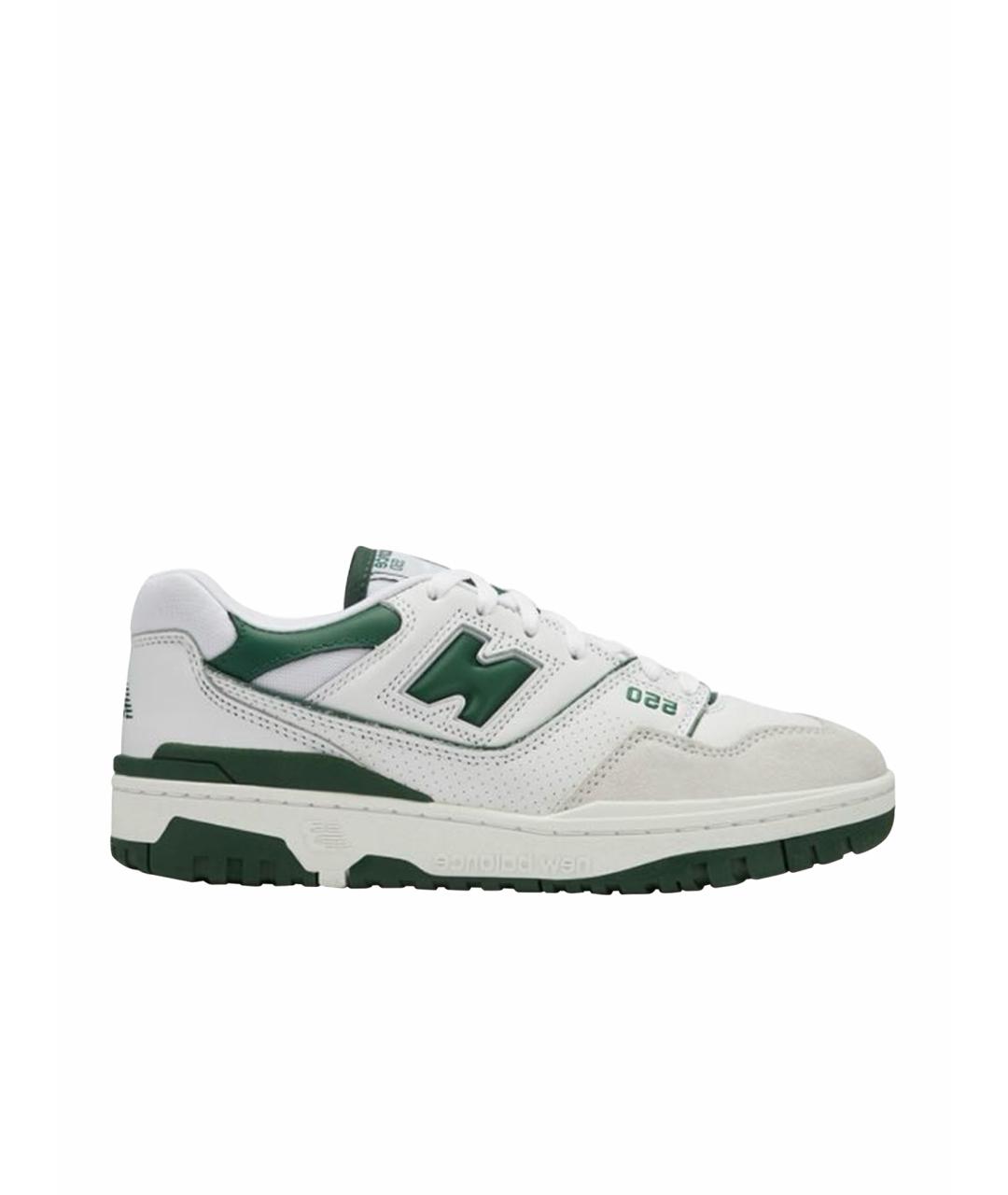 NEW BALANCE Зеленые кожаные слипоны, фото 1