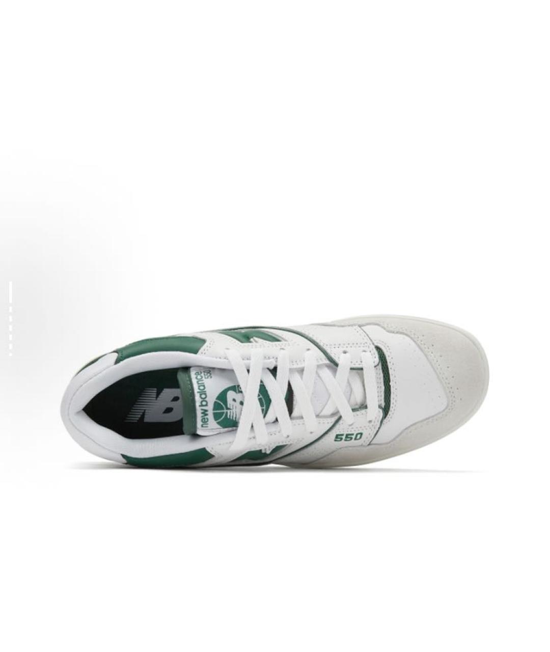 NEW BALANCE Зеленые кожаные слипоны, фото 3