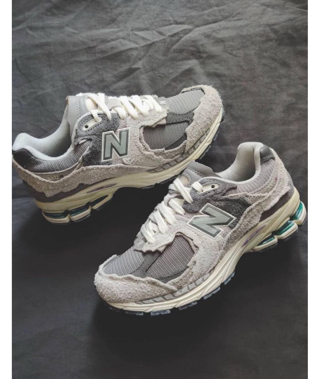 NEW BALANCE Серые замшевые низкие кроссовки / кеды, фото 6