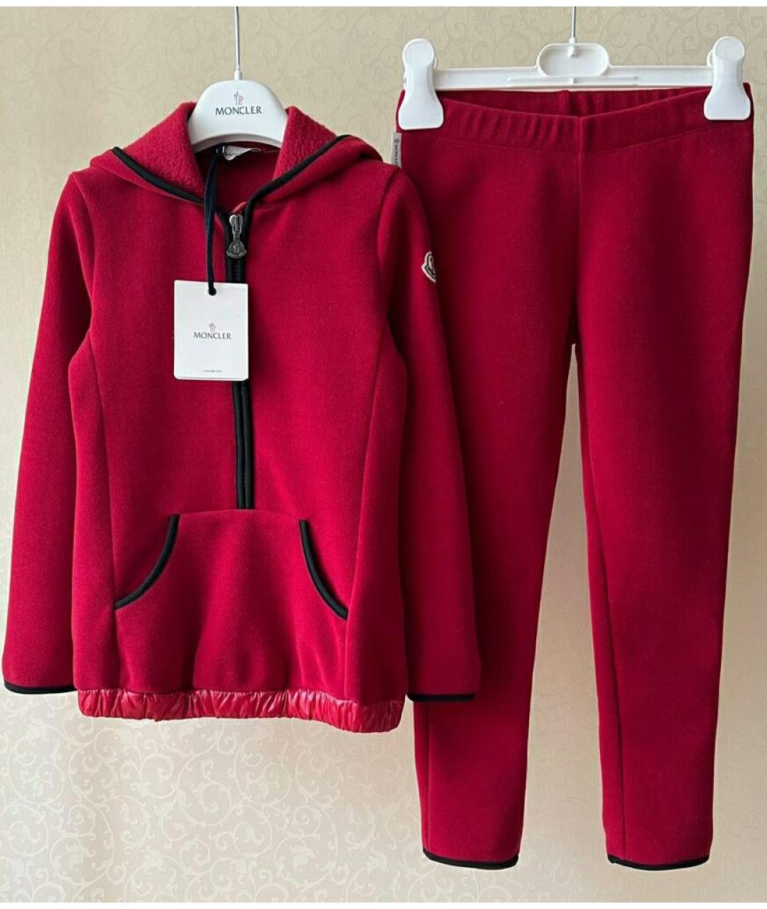 MONCLER KIDS Бордовый комплект, фото 4