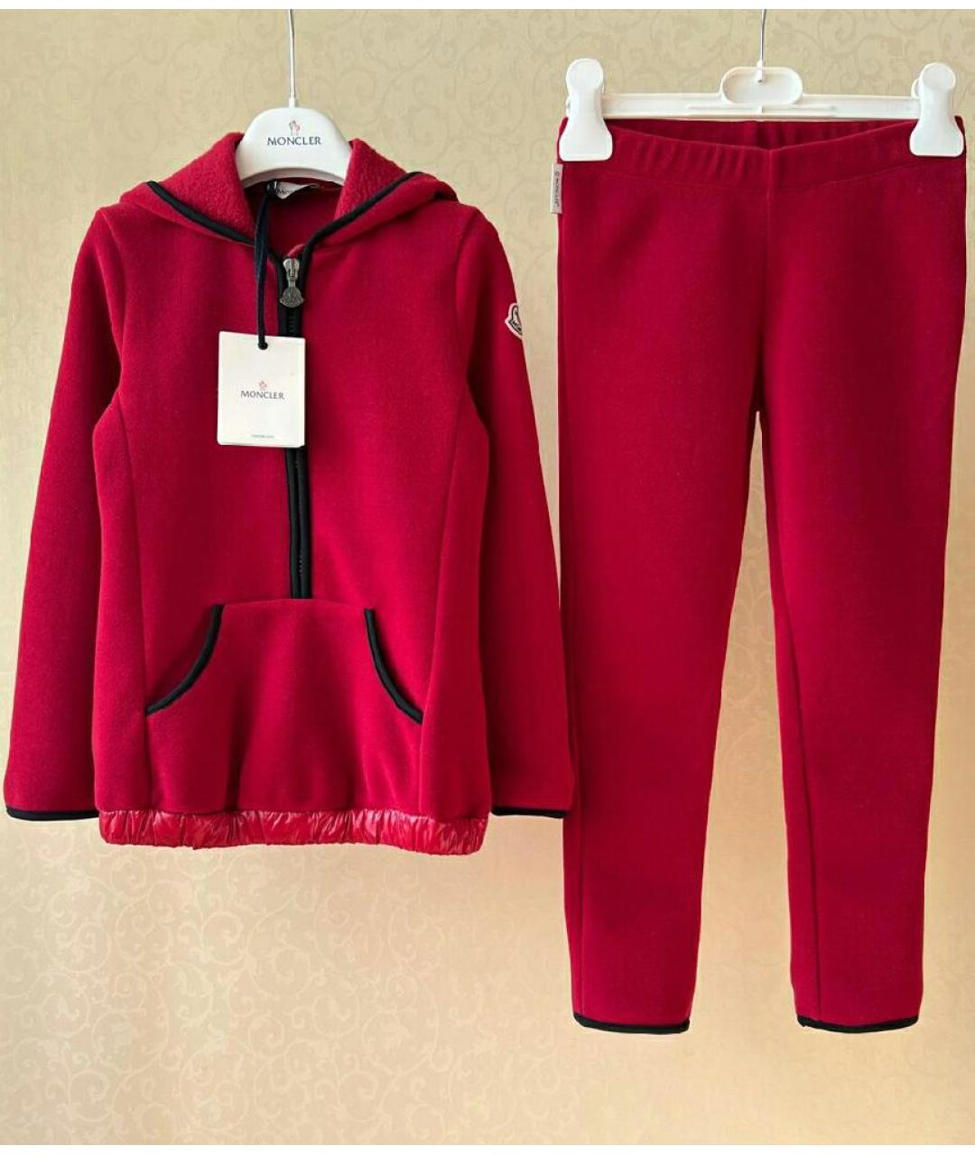 MONCLER KIDS Бордовый комплект, фото 2