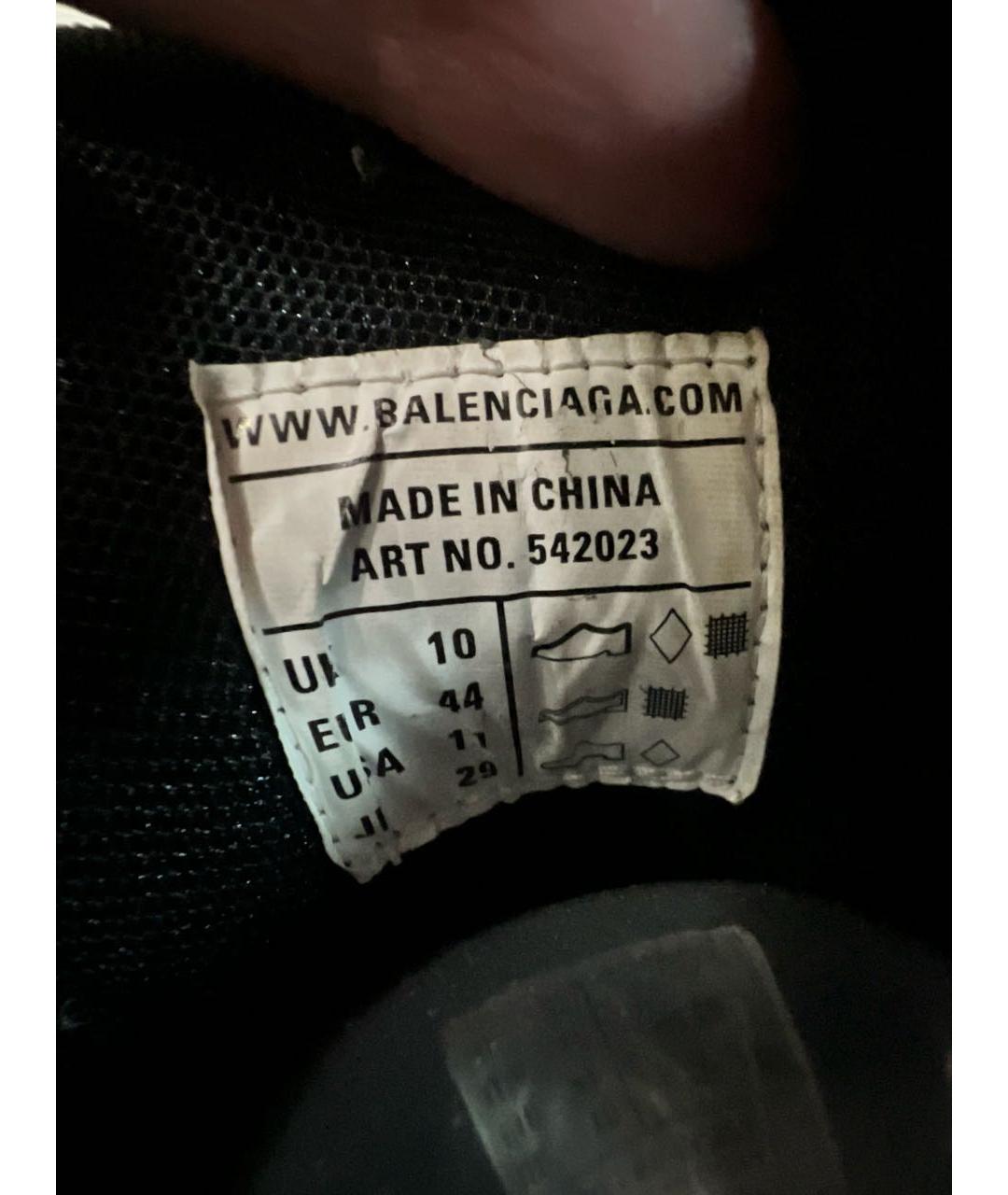 BALENCIAGA Черные низкие кроссовки / кеды, фото 8