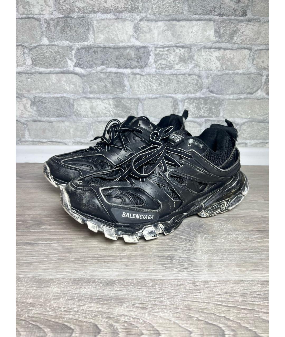 BALENCIAGA Черные низкие кроссовки / кеды, фото 3
