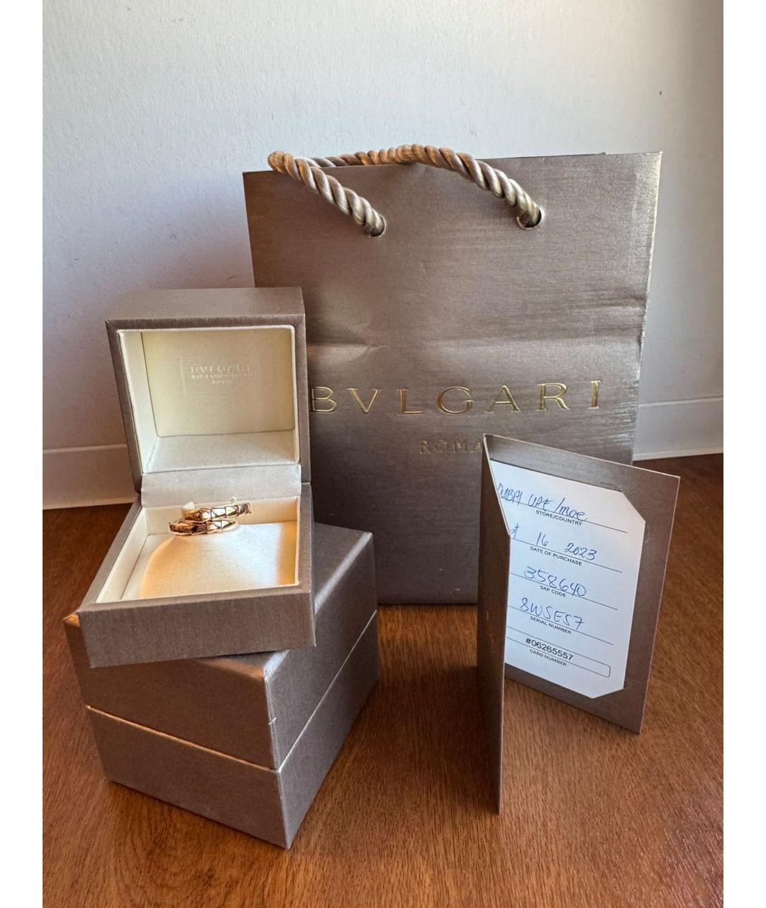 BVLGARI Золотое кольцо из розового золота, фото 3