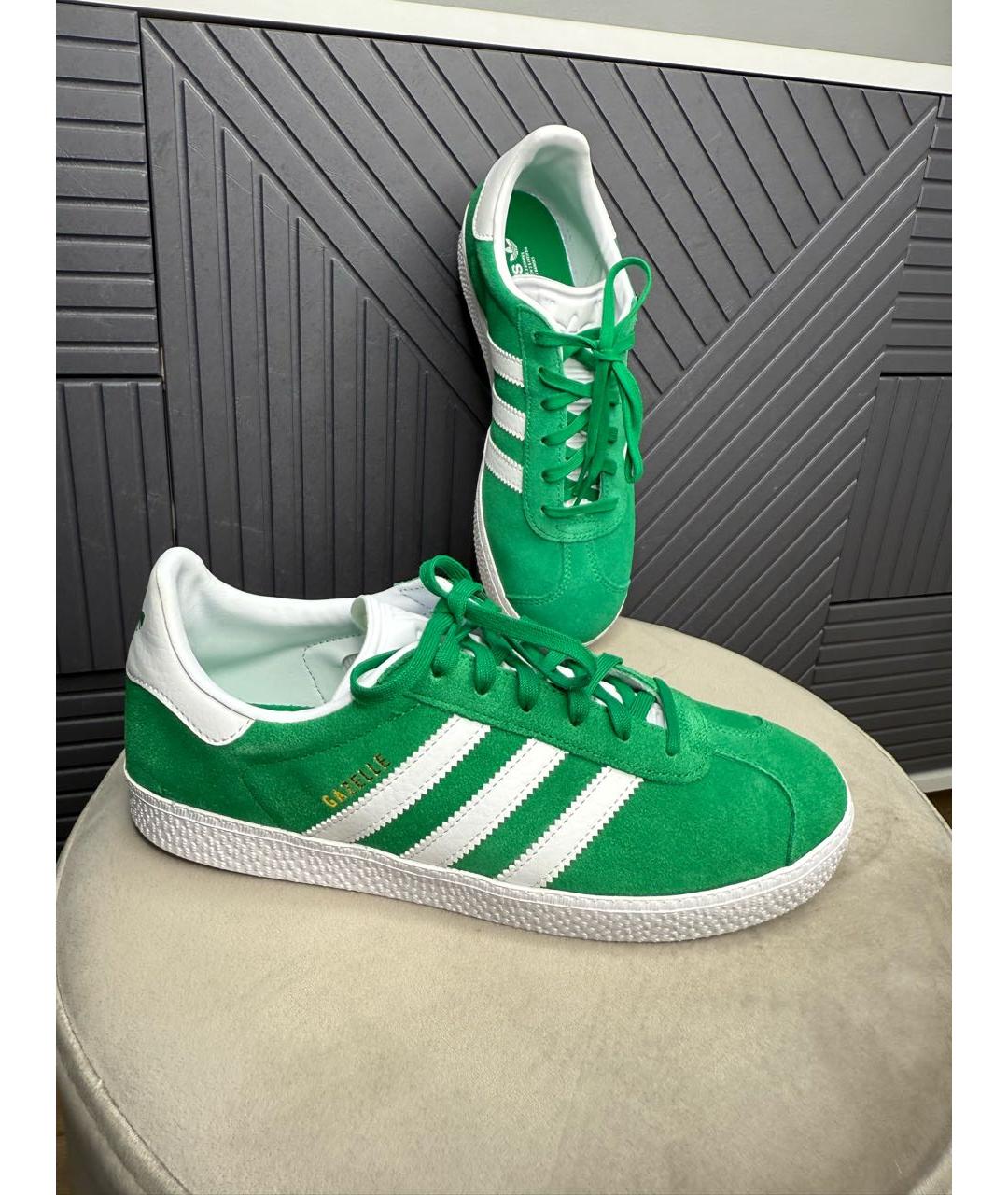 ADIDAS Зеленые замшевые кеды, фото 5