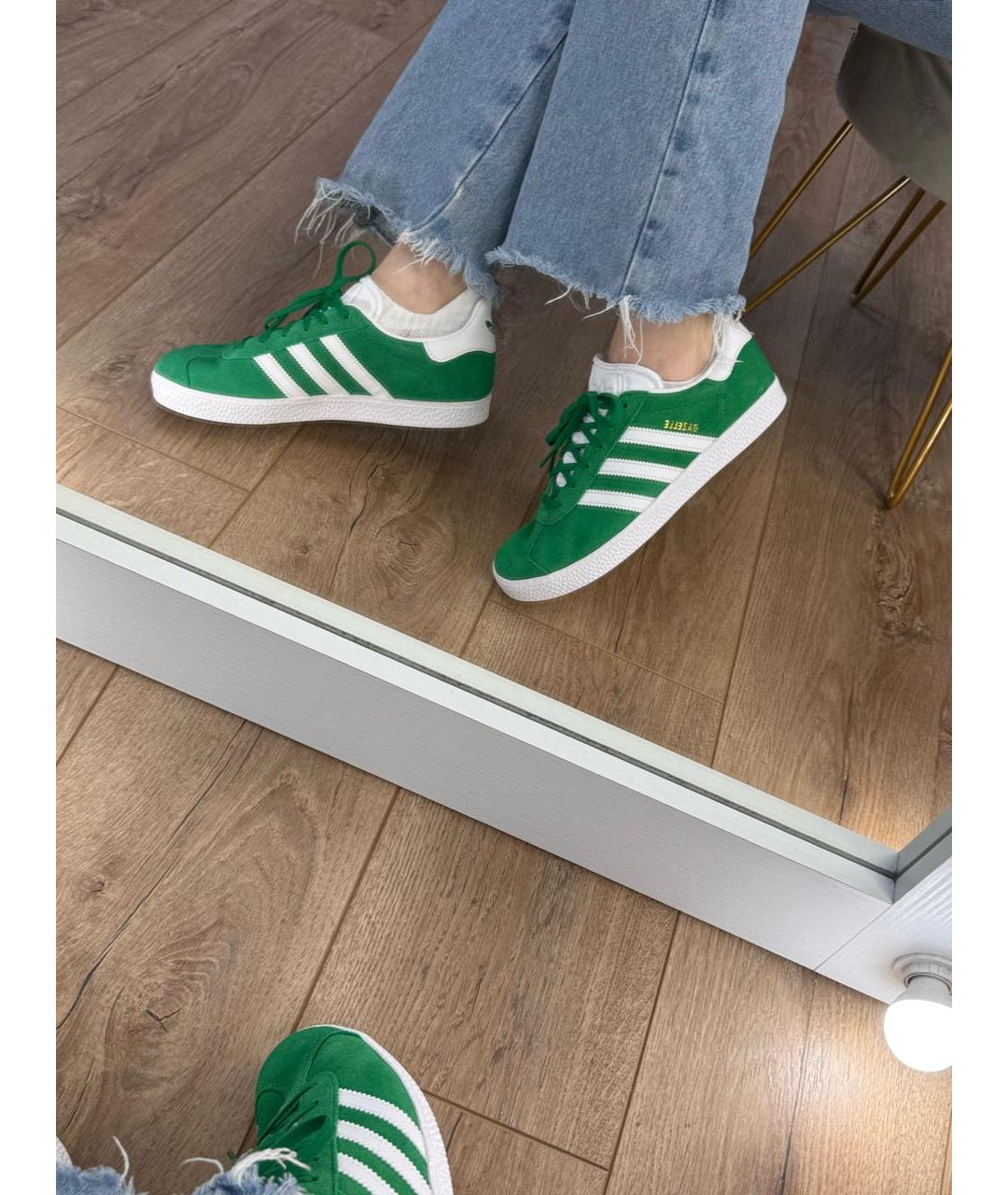 ADIDAS Зеленые замшевые кеды, фото 7