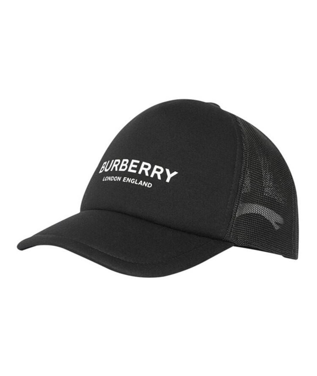 BURBERRY Черная хлопковая кепка, фото 9
