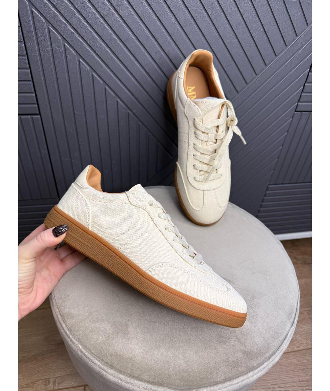 MAX MARA Бежевые кеды, фото 4