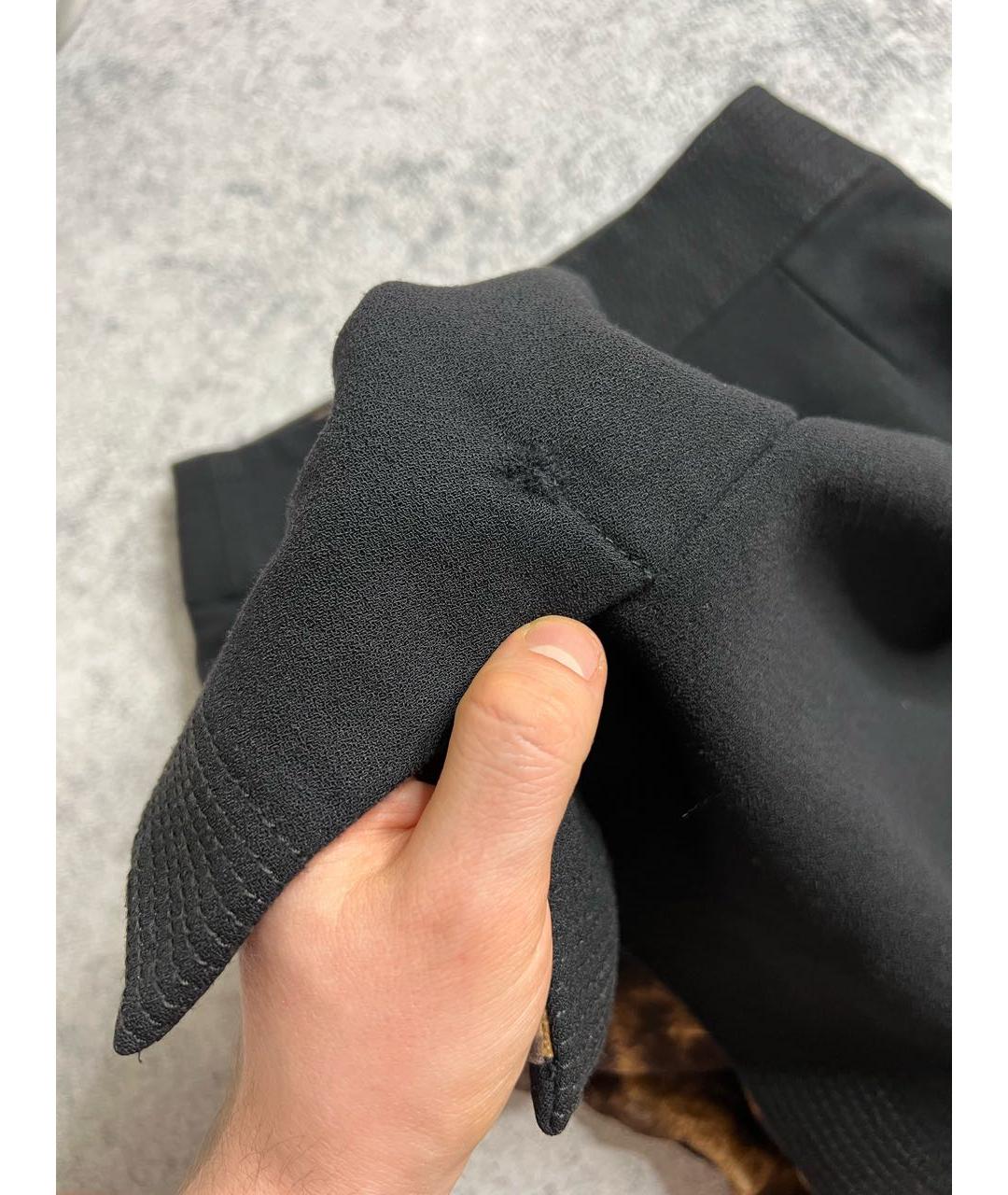 DOLCE&GABBANA Черная шерстяная юбка миди, фото 8