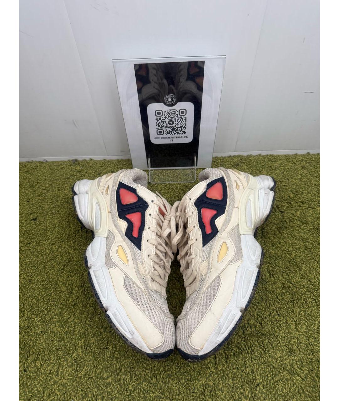 ADIDAS X RAF SIMONS Белые низкие кроссовки / кеды, фото 3