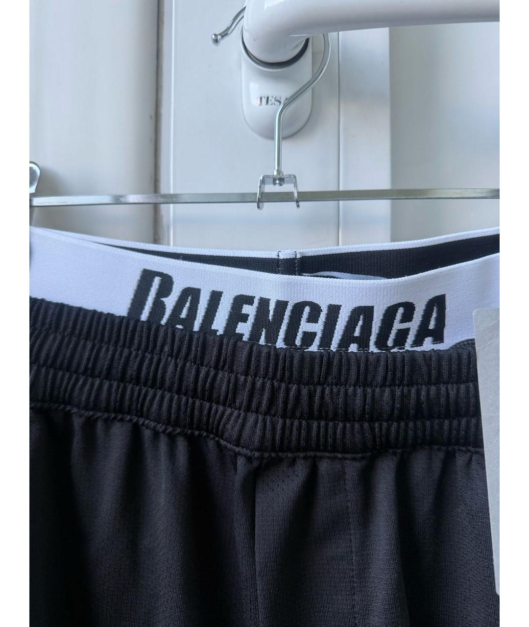 BALENCIAGA Черные полиэстеровые шорты, фото 3