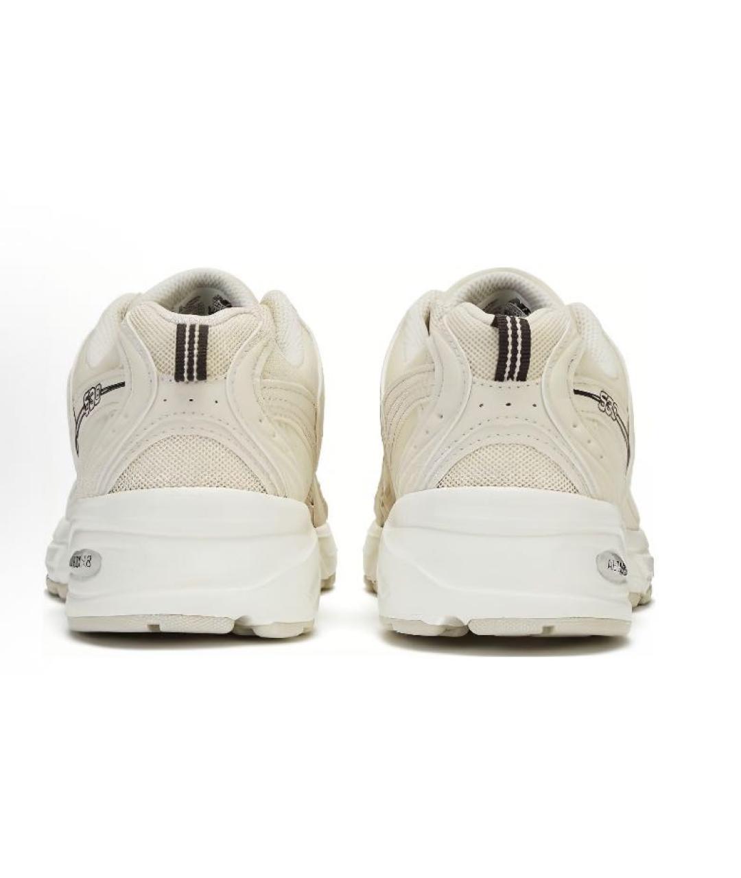 NEW BALANCE Бежевые резиновые низкие кроссовки / кеды, фото 4