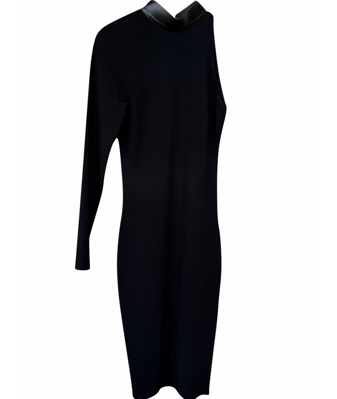 TOM FORD Черное полиуретановое платье, фото 1
