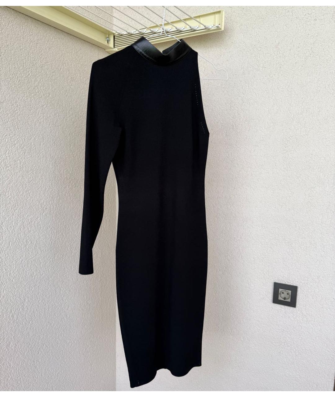 TOM FORD Черное полиуретановое платье, фото 8