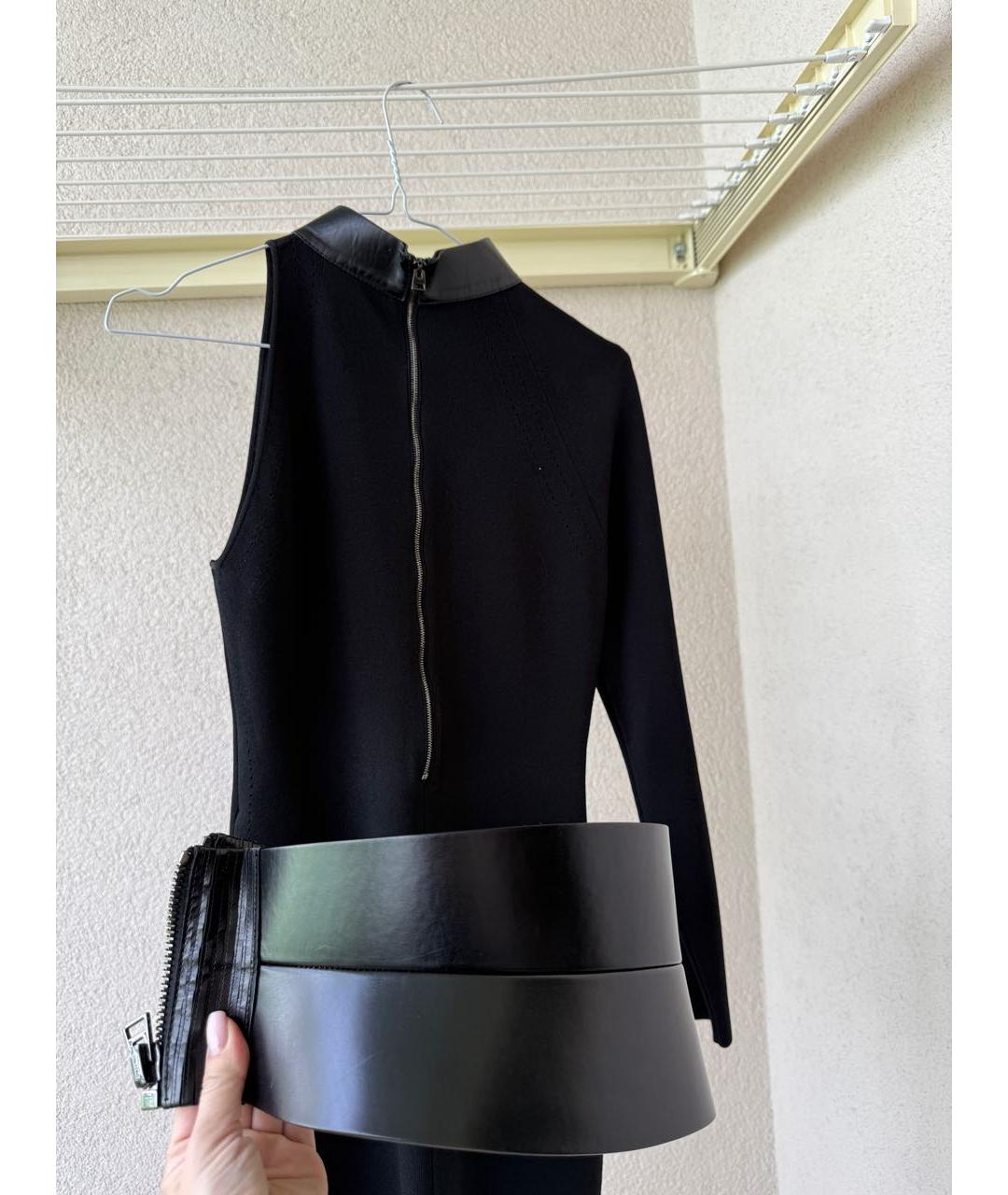 TOM FORD Черное полиуретановое платье, фото 7