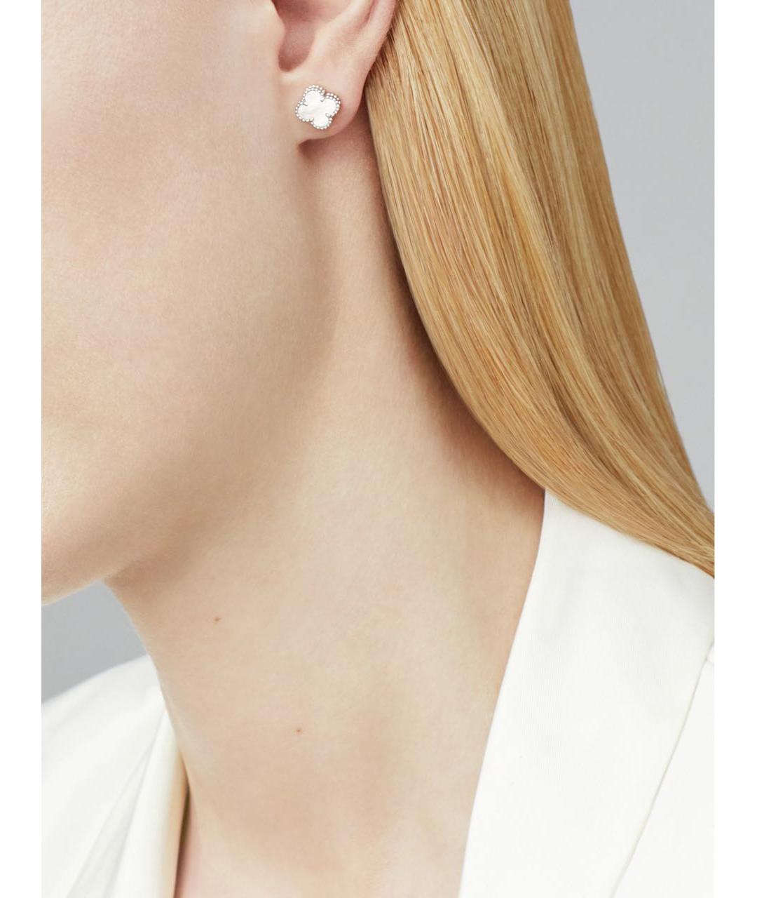 VAN CLEEF & ARPELS Белые серьги из белого золота, фото 4