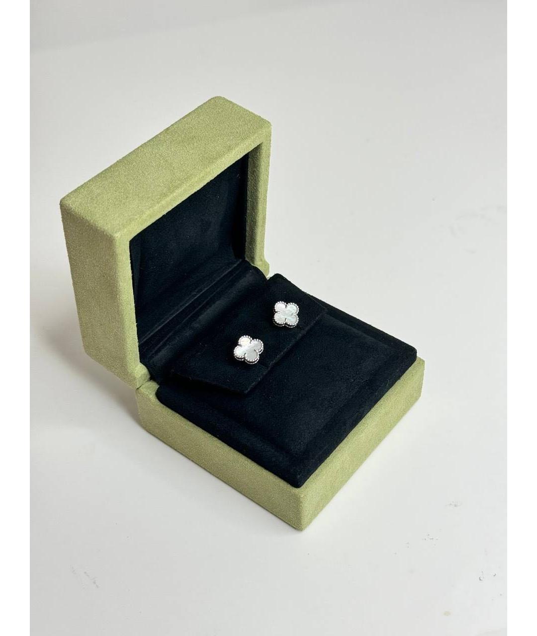 VAN CLEEF & ARPELS Белые серьги из белого золота, фото 3
