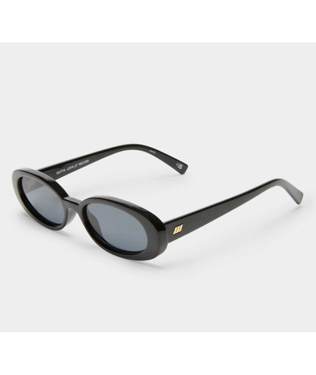 LE SPECS Черные пластиковые солнцезащитные очки, фото 2