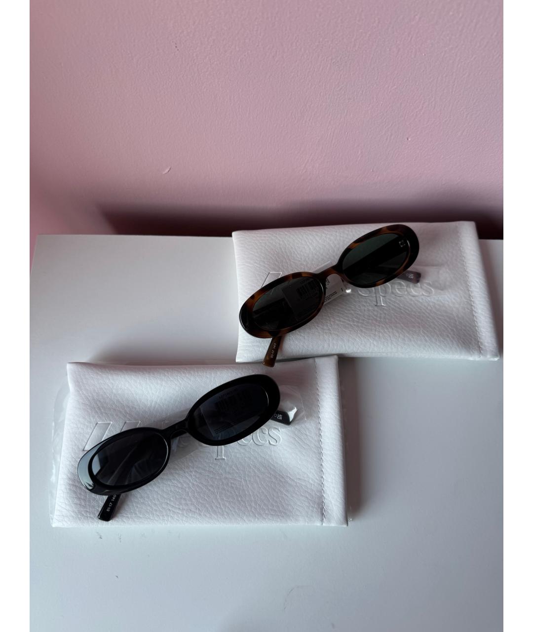 LE SPECS Черные пластиковые солнцезащитные очки, фото 3
