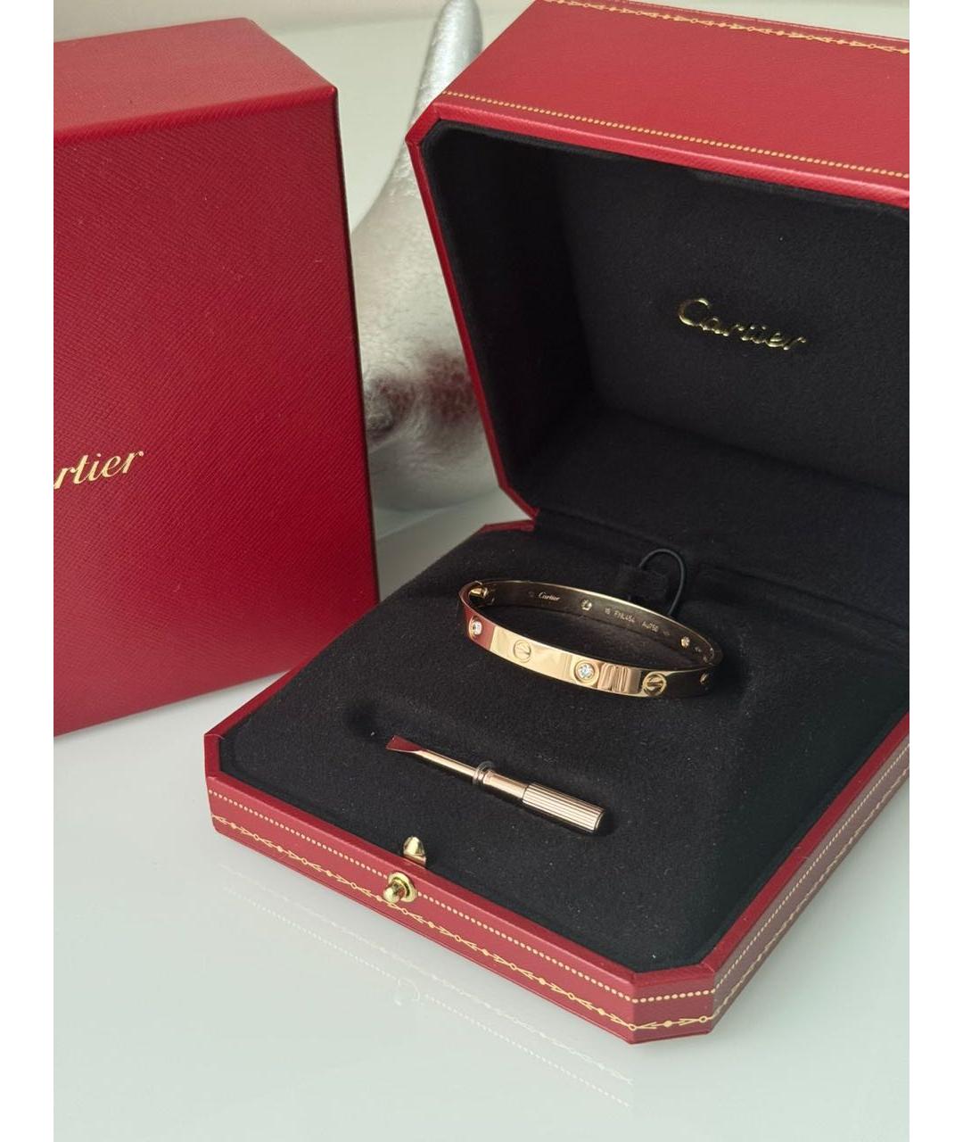 CARTIER Золотой браслет из розового золота, фото 3