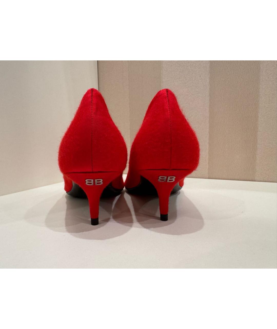 BALENCIAGA Красные туфли, фото 4
