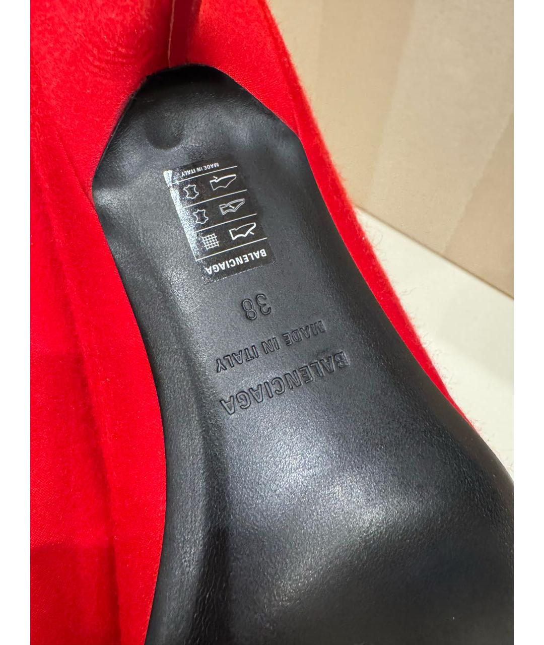 BALENCIAGA Красные туфли, фото 6