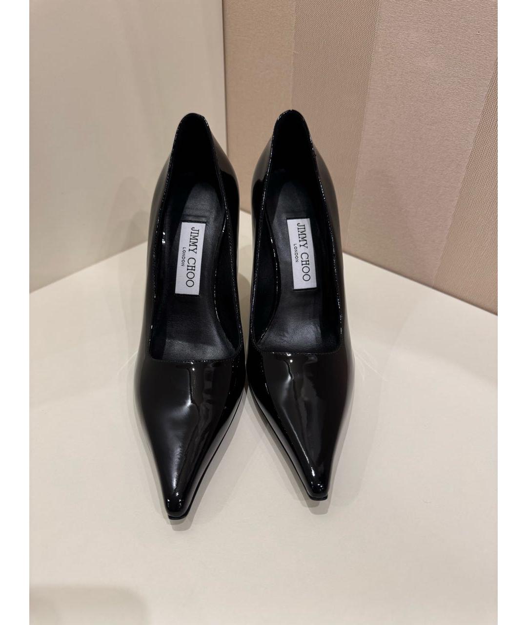 JIMMY CHOO Черные туфли из лакированной кожи, фото 7