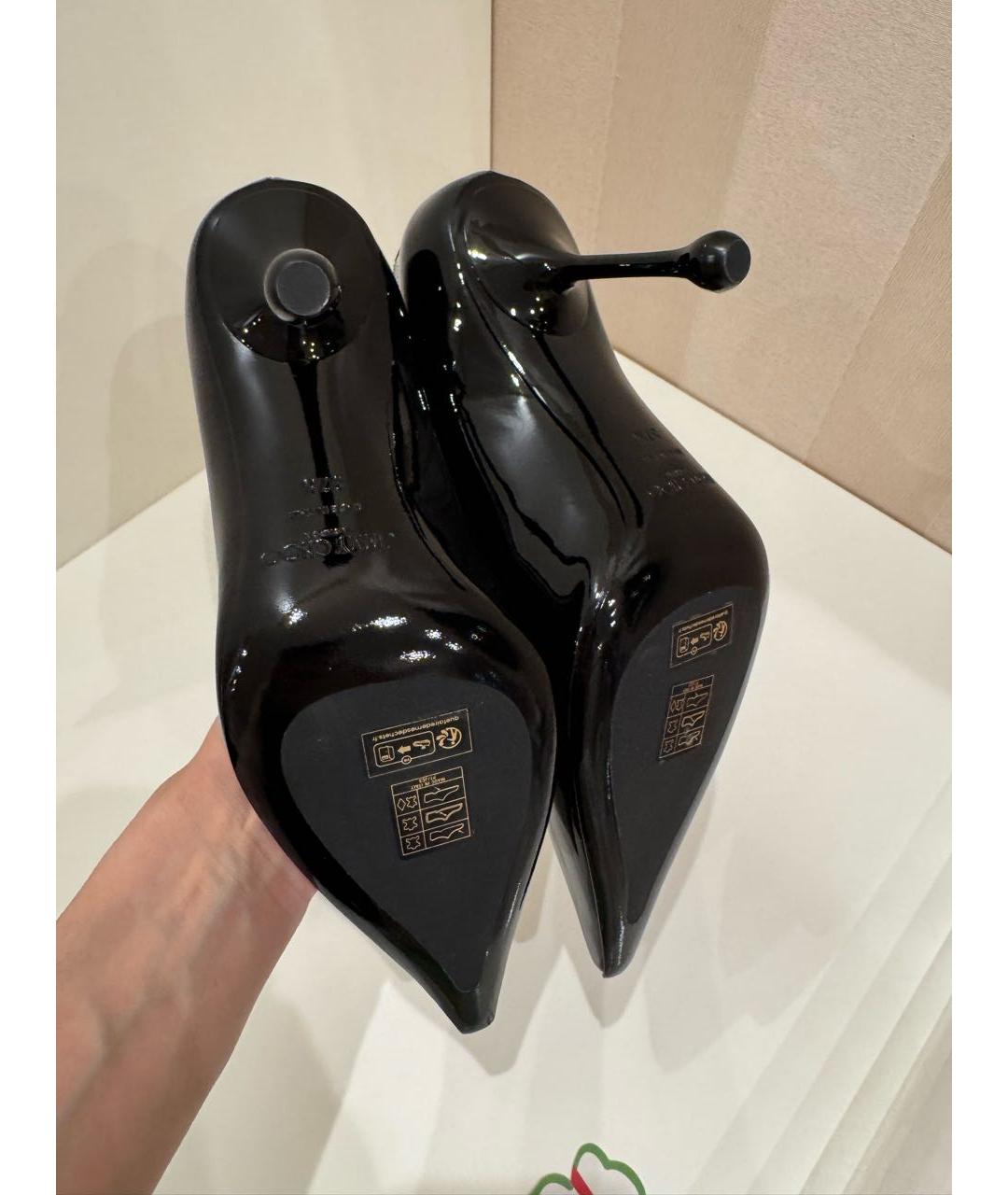 JIMMY CHOO Черные туфли из лакированной кожи, фото 4