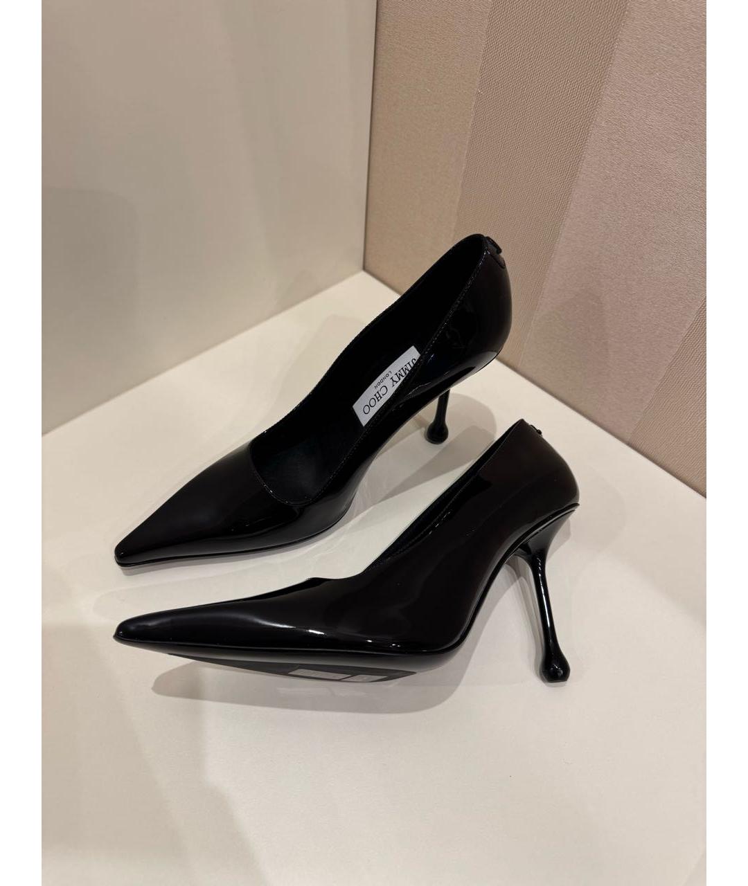 JIMMY CHOO Черные туфли из лакированной кожи, фото 3