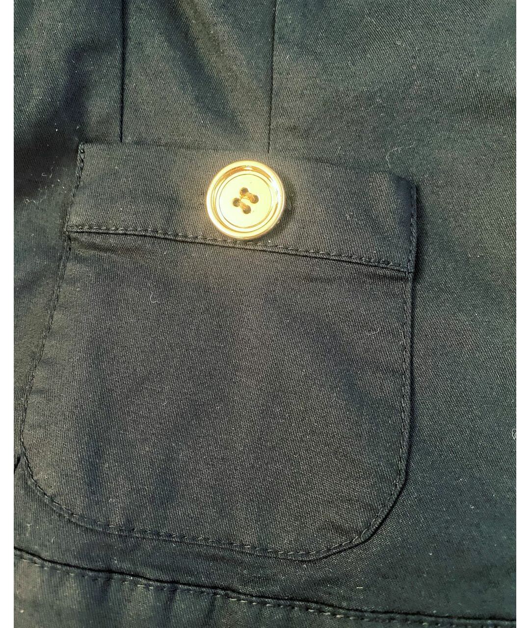MOSCHINO Черный хлопковый жакет/пиджак, фото 5