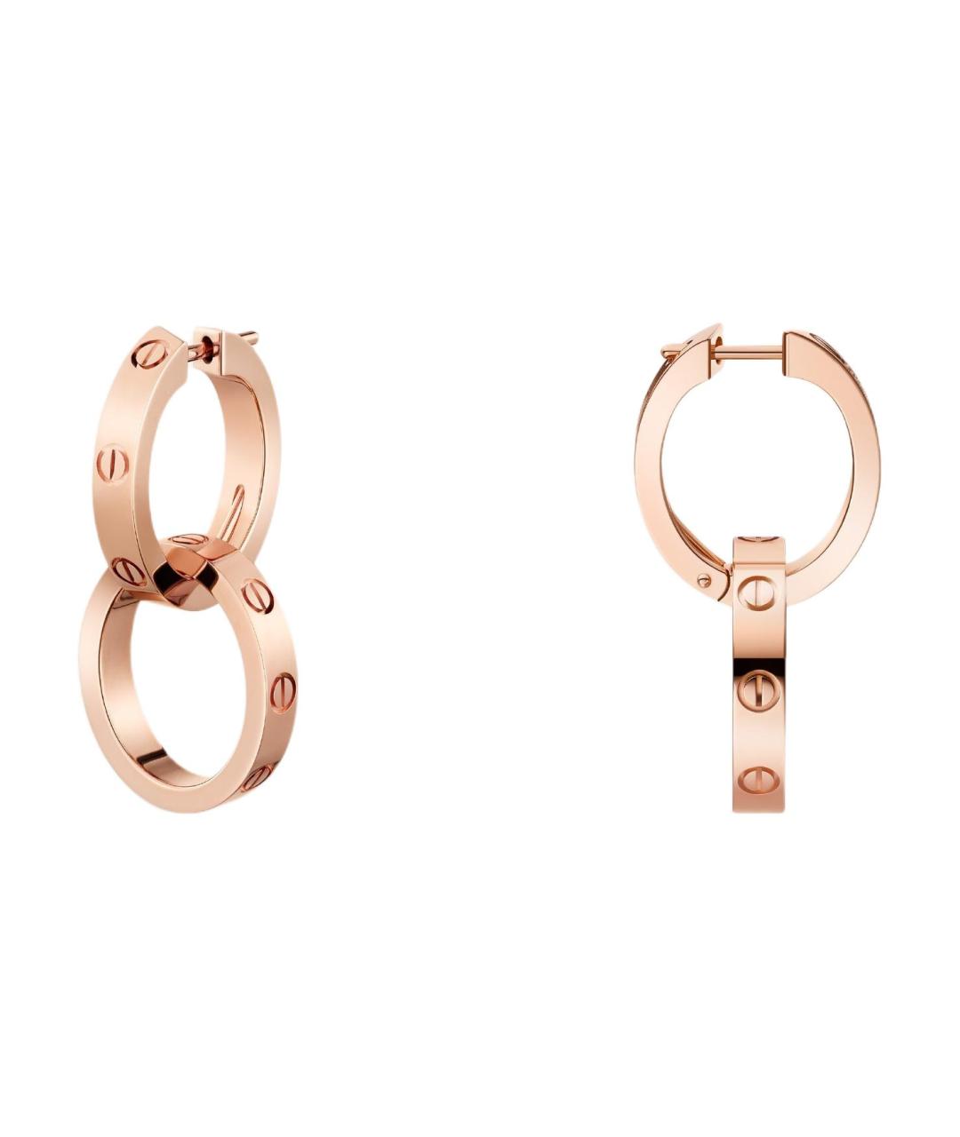 CARTIER Серьги из розового золота, фото 2