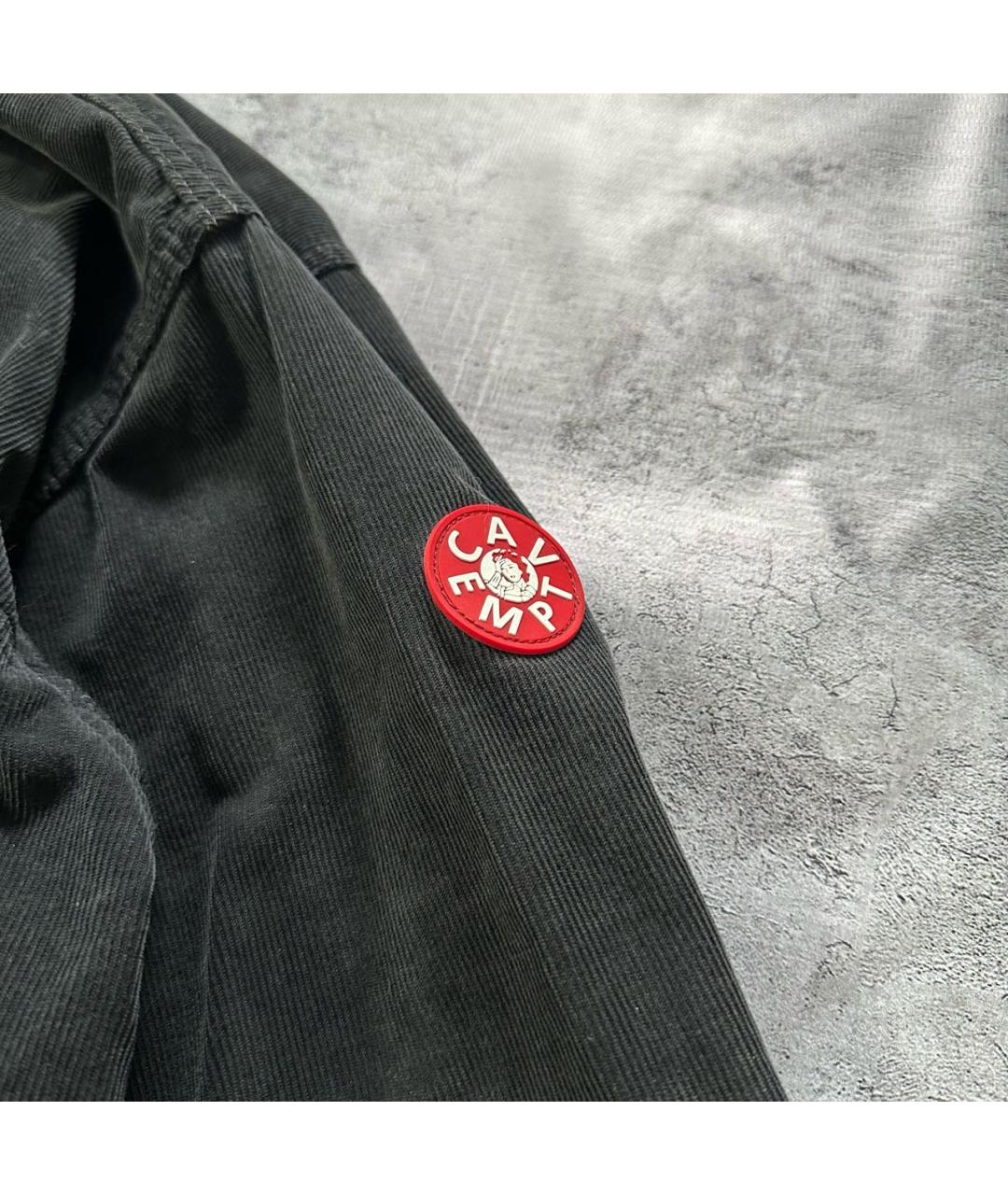 CAV EMPT Антрацитовая хлопковая кэжуал рубашка, фото 4