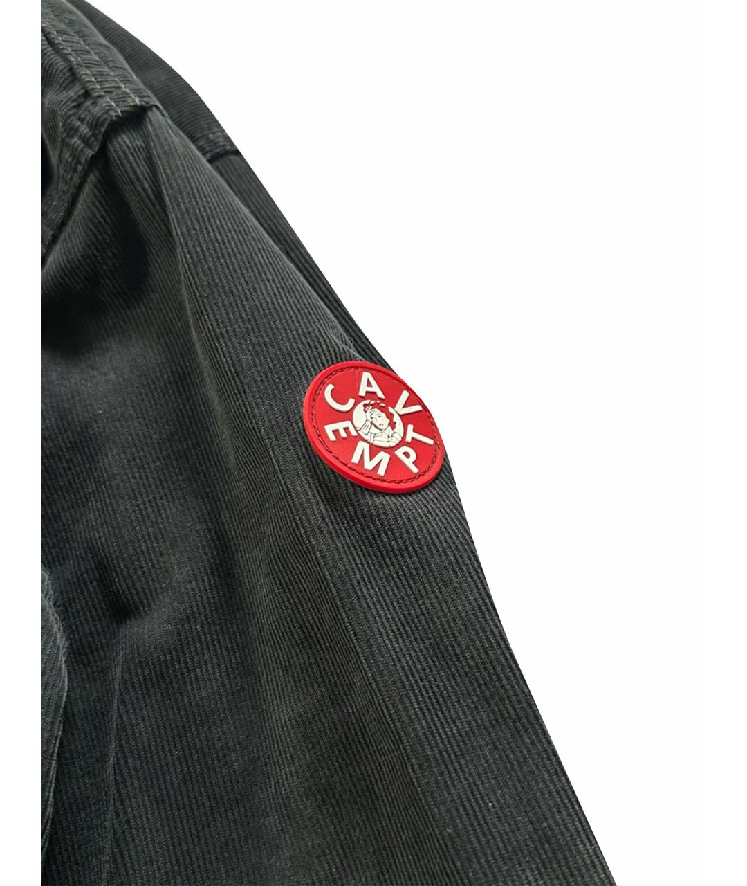CAV EMPT Антрацитовая хлопковая кэжуал рубашка, фото 12