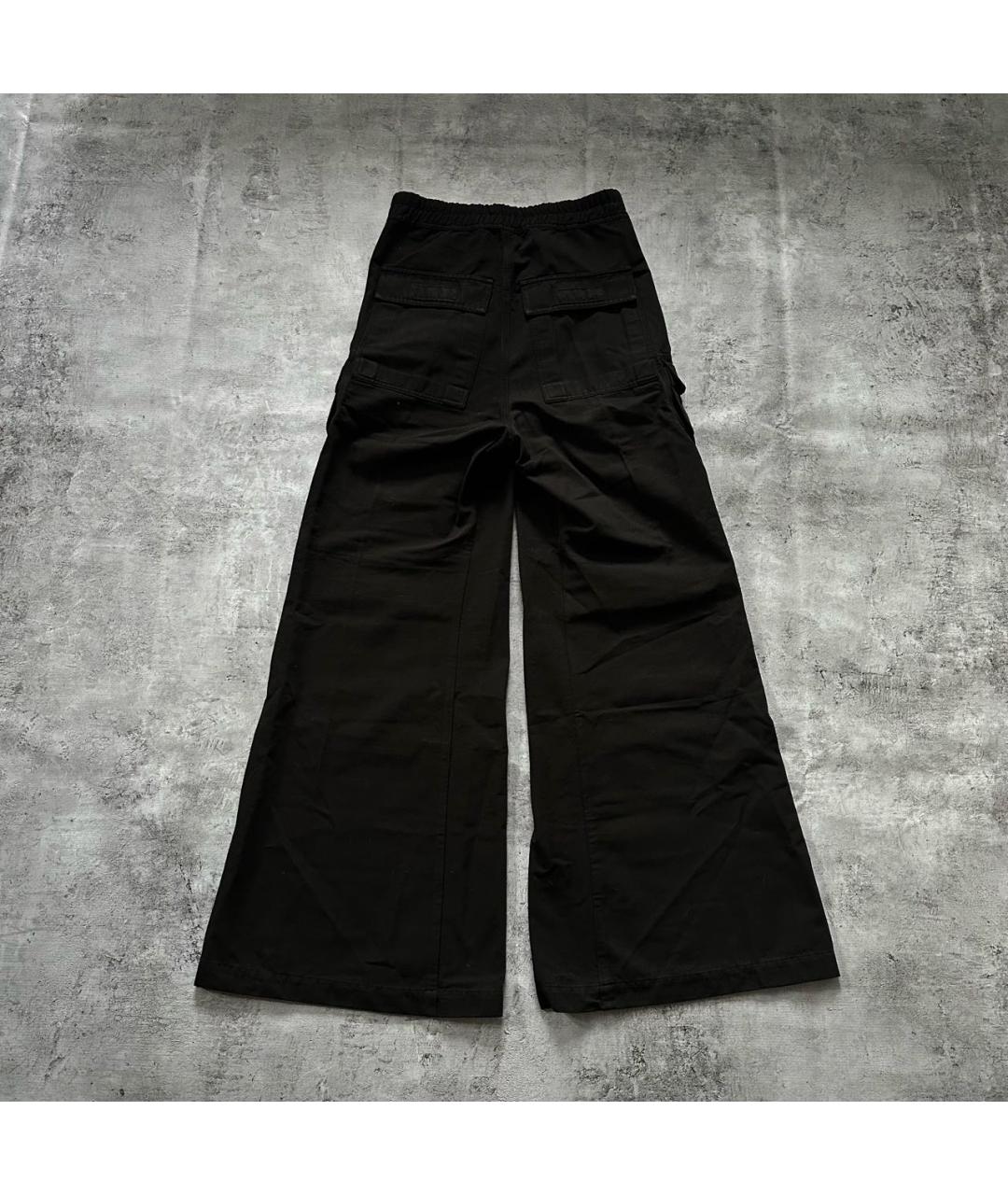 RICK OWENS DRKSHDW Черные хлопковые повседневные брюки, фото 2