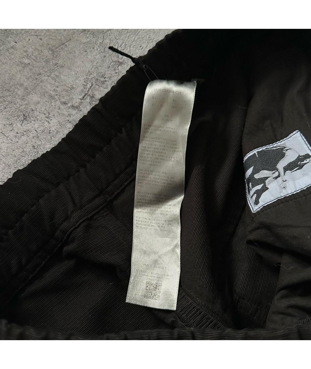 RICK OWENS DRKSHDW Черные хлопковые повседневные брюки, фото 6
