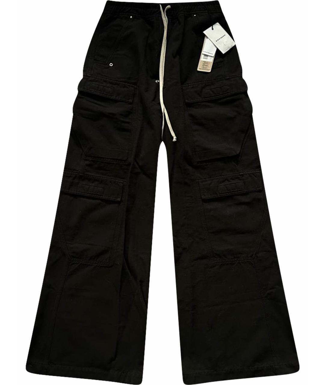RICK OWENS DRKSHDW Черные хлопковые повседневные брюки, фото 1