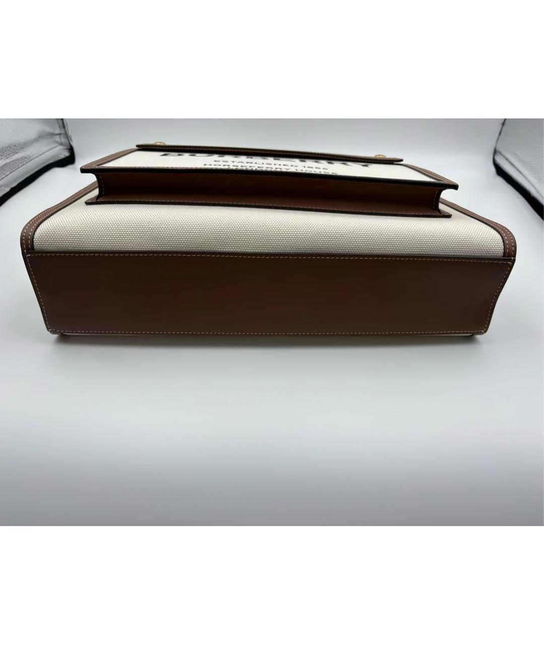 BURBERRY Коричневая сумка с короткими ручками, фото 4