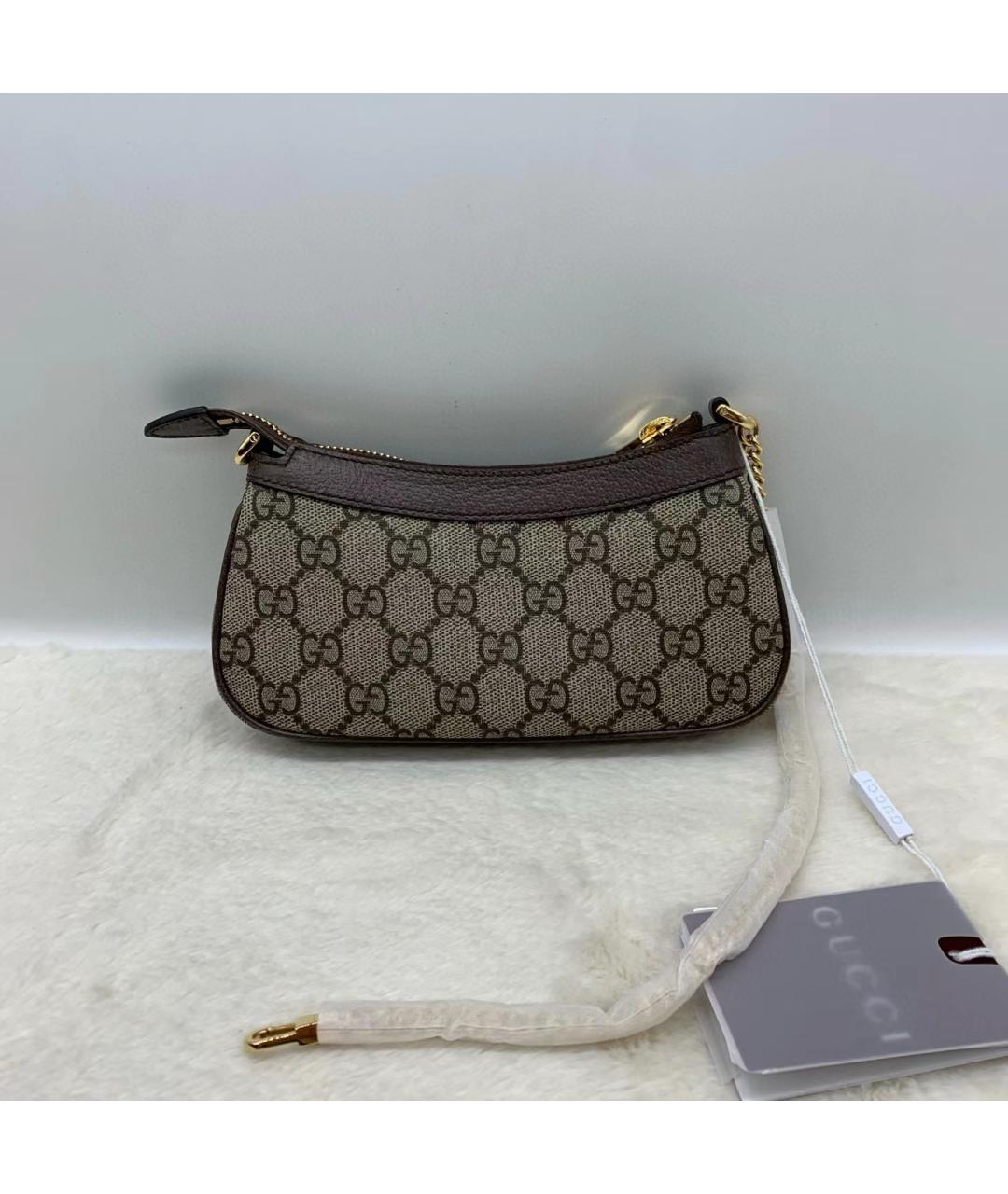 GUCCI Серая сумка через плечо, фото 3