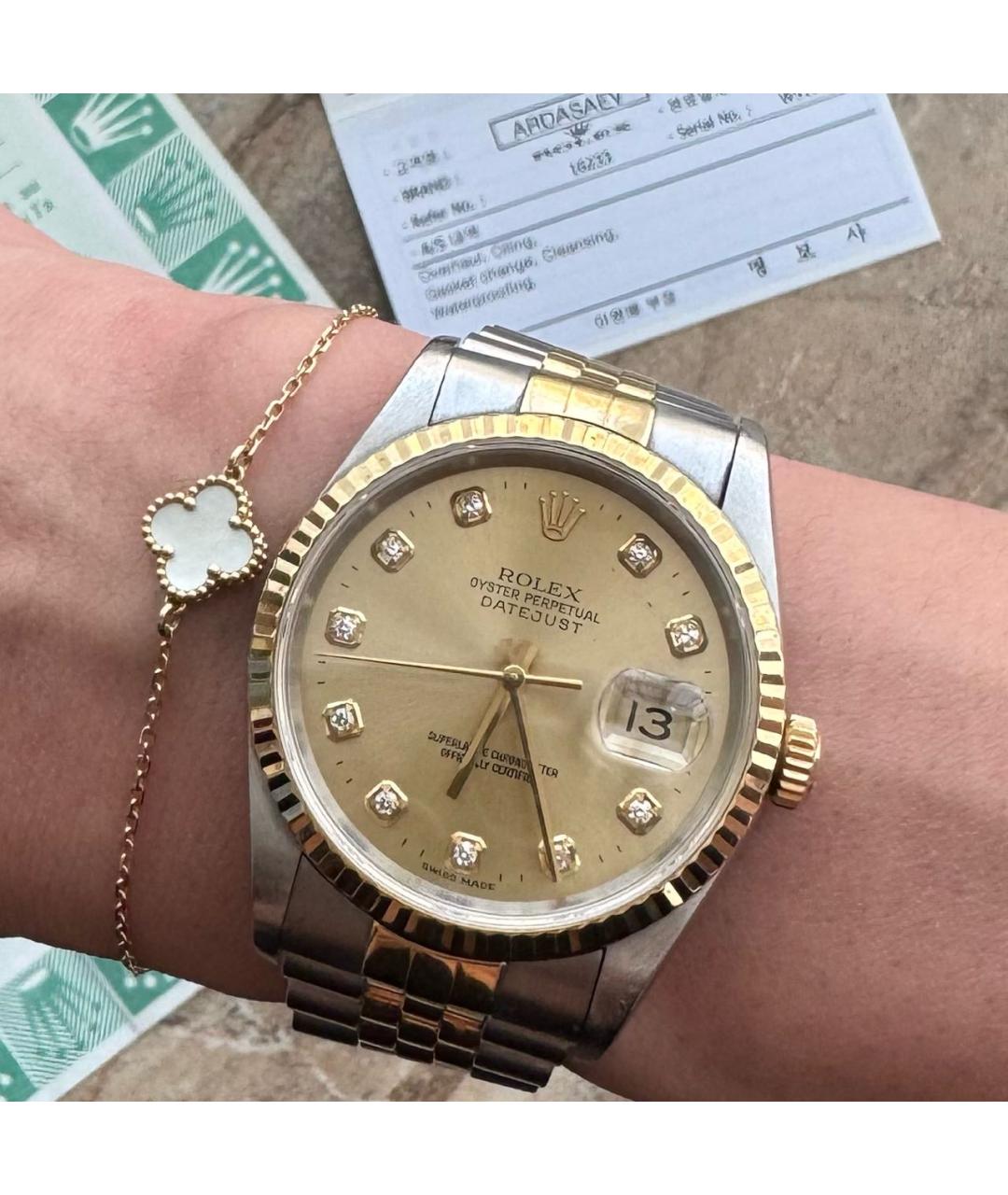 ROLEX Золотые часы из желтого золота, фото 8