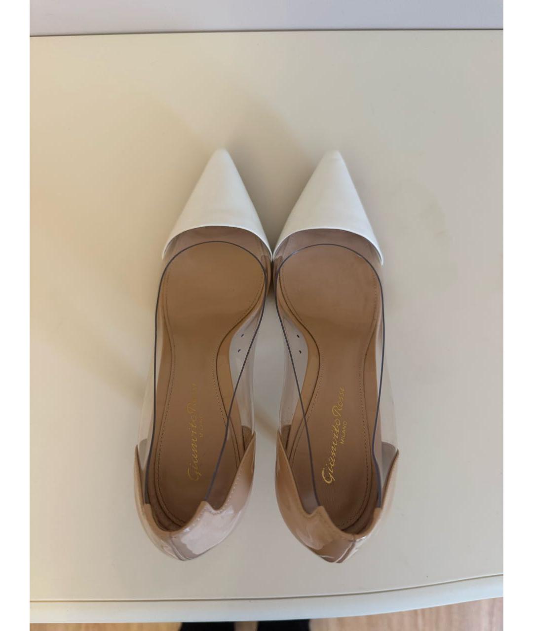 GIANVITO ROSSI Белые туфли из лакированной кожи, фото 3