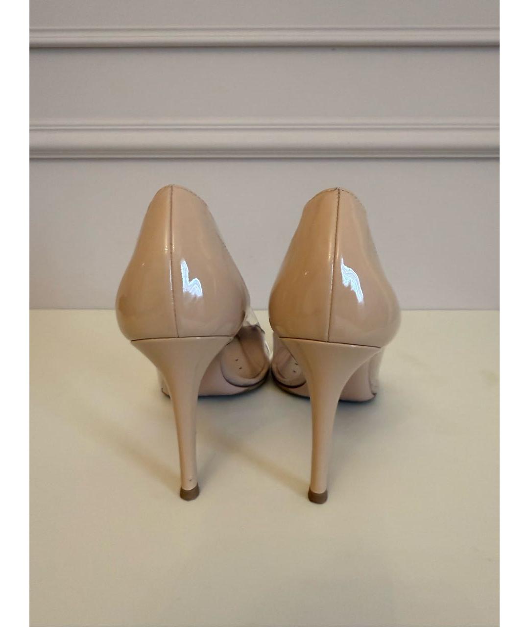 GIANVITO ROSSI Белые туфли из лакированной кожи, фото 4