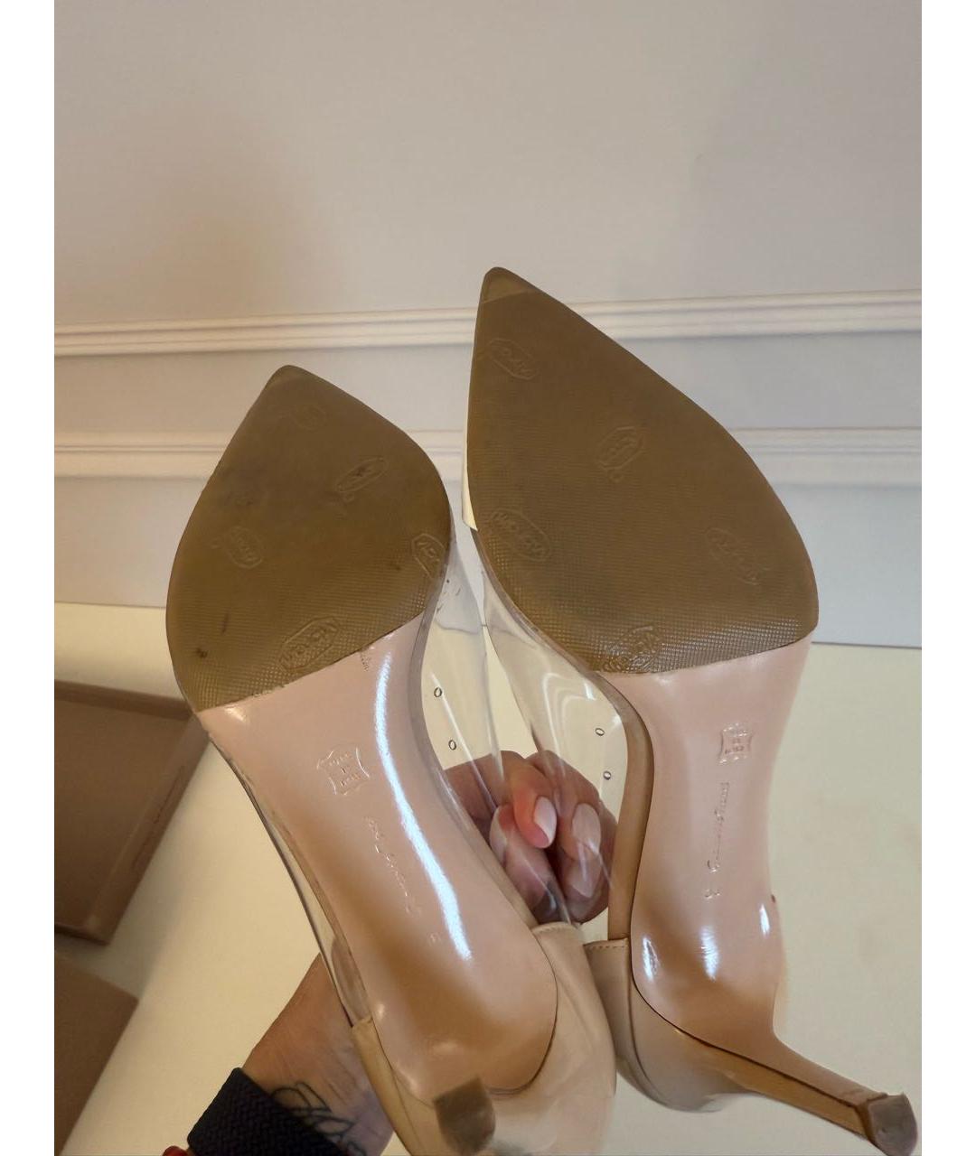 GIANVITO ROSSI Белые туфли из лакированной кожи, фото 5