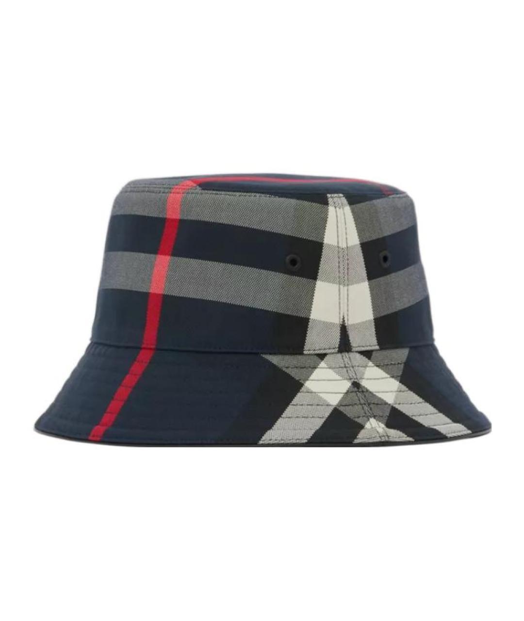 BURBERRY Синяя хлопковая шляпа, фото 2