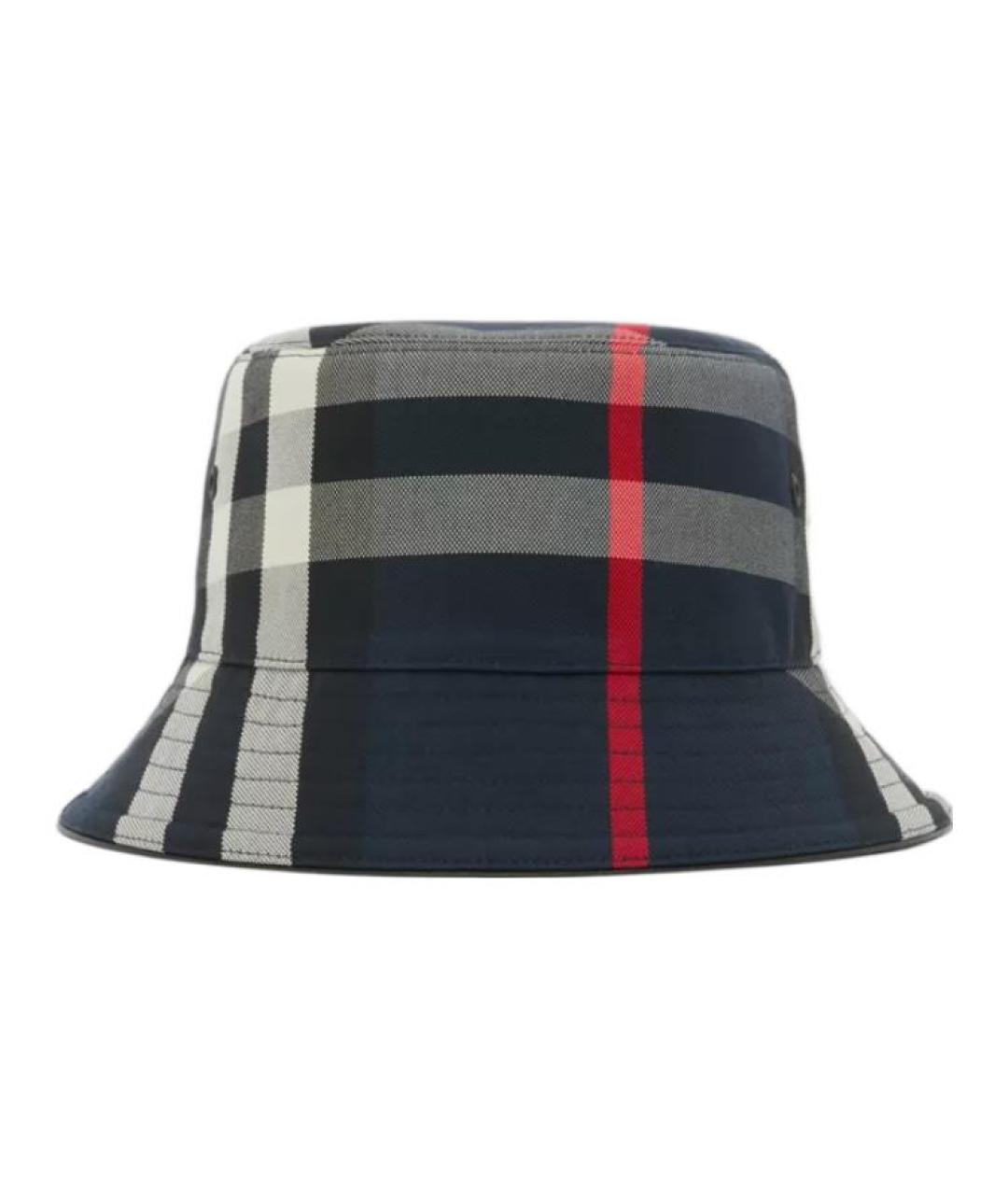 BURBERRY Синяя хлопковая шляпа, фото 1