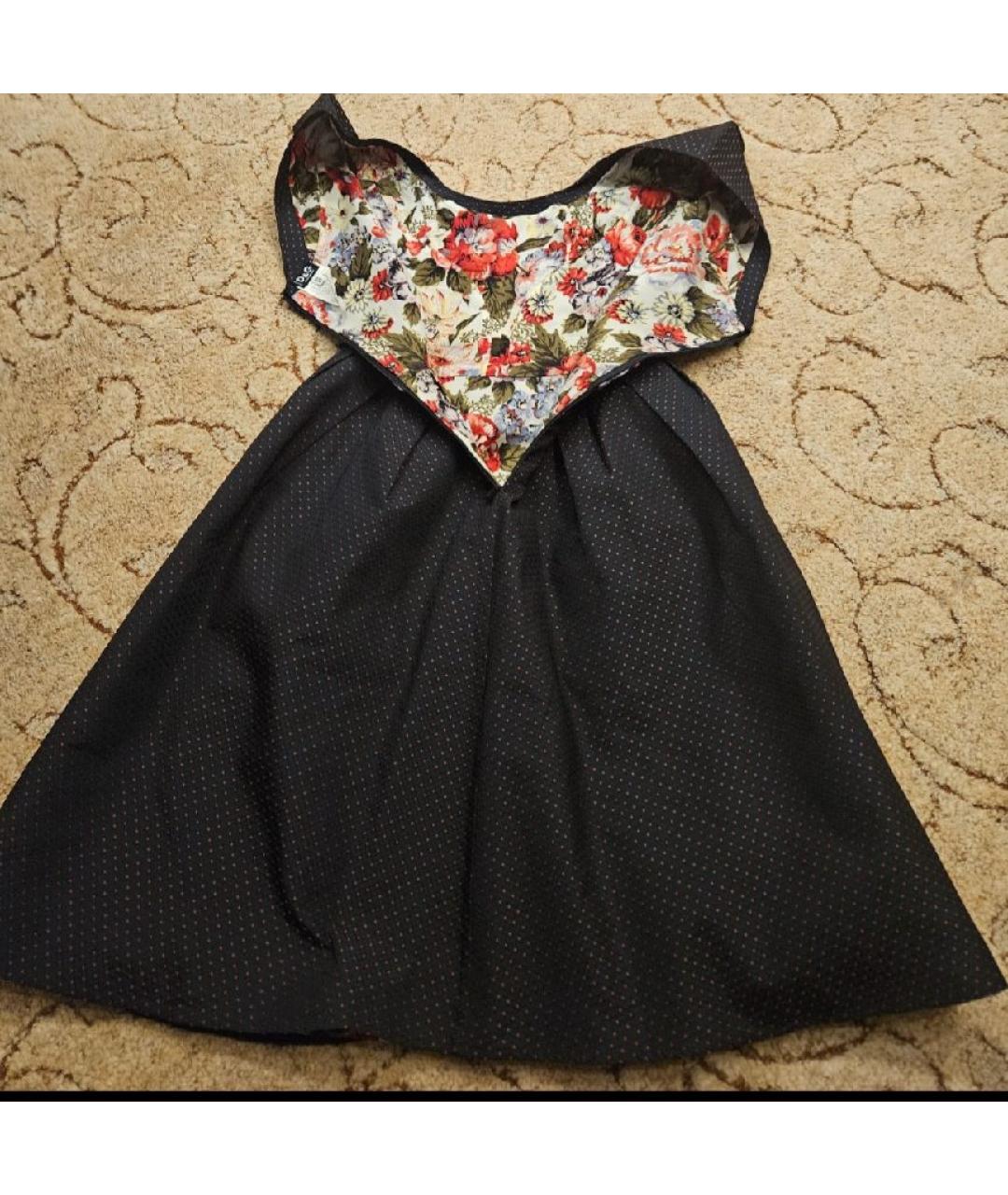 DOLCE&GABBANA Мульти хлопко-эластановое повседневное платье, фото 6