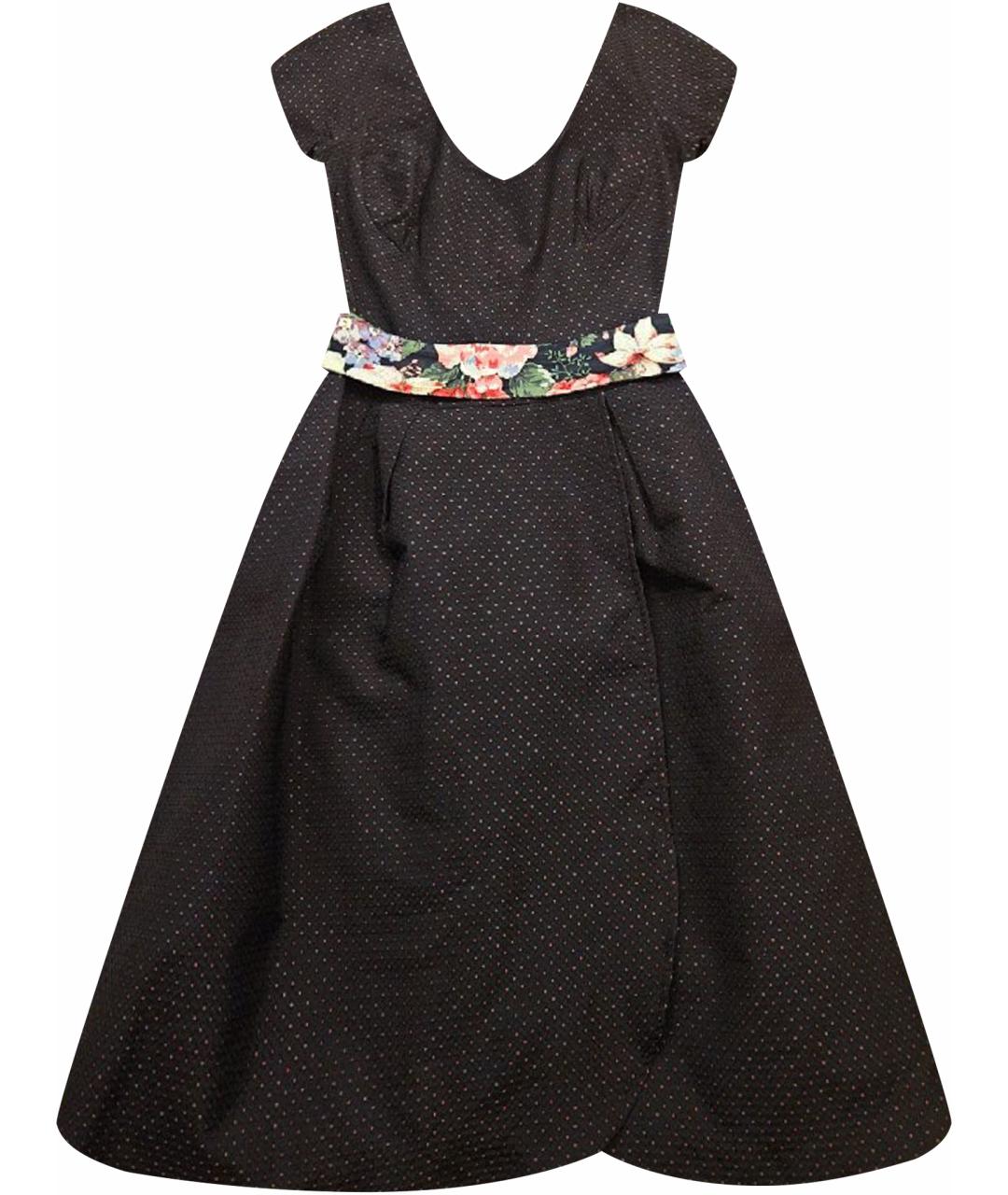 DOLCE&GABBANA Мульти хлопко-эластановое повседневное платье, фото 1