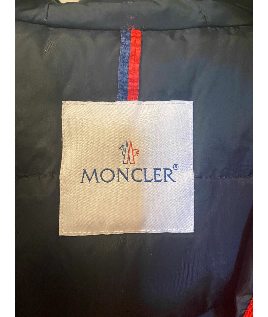 MONCLER Красная полиэстеровая парка, фото 3